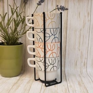 Stackable Tabletops Ceramic Gallery Coffee Mugs